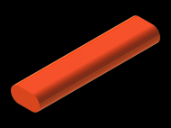 Silicone Profile P383A - type format Cord - irregular shape