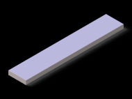 Silicone Profile P400180040 - type format Rectangle - regular shape