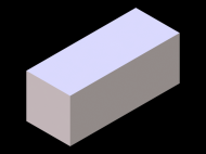 Silicone Profile P404040 - type format Square - regular shape