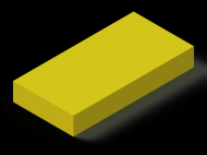 Silicone Profile P405020 - type format Rectangle - regular shape