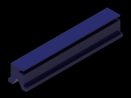 Silicone Profile P40842B - type format Lipped - irregular shape