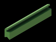 Silicone Profile P450B - type format Lipped - irregular shape