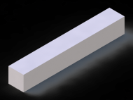 Silicone Profile P500150150 - type format Square - regular shape