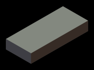 Silicone Profile P504416 - type format Rectangle - regular shape