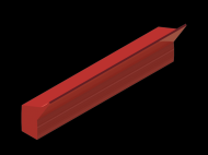 Silicone Profile P545A - type format Lipped - irregular shape