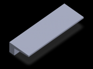 Silicone Profile P566J - type format Lipped - irregular shape