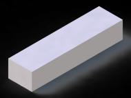 Silicone Profile P600260190 - type format Rectangle - regular shape