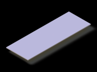 Silicone Profile P600350010 - type format Rectangle - regular shape