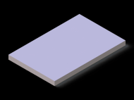 Silicone Profile P600650060 - type format Rectangle - regular shape