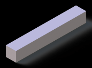 Silicone Profile P6014,514,5 - type format Square - regular shape