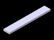 Silicone Profile P601504 - type format Rectangle - regular shape