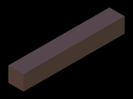 Silicone Profile P601515 - type format Square - regular shape