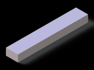 Silicone Profile P6017,210 - type format Rectangle - regular shape