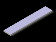 Silicone Profile P601703 - type format Rectangle - regular shape