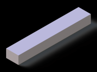 Silicone Profile P601711,5 - type format Rectangle - regular shape