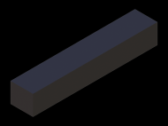Silicone Profile P601816 - type format Rectangle - regular shape