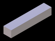 Silicone Profile P601917 - type format Rectangle - regular shape