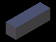 Silicone Profile P603030 - type format Square - regular shape