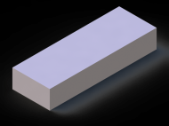 Silicone Profile P603525 - type format Square - regular shape