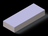 Silicone Profile P603715 - type format Square - regular shape