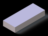 Silicone Profile P604016 - type format Rectangle - regular shape