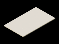 Silicone Profile P60501,5 - type format Rectangle - regular shape