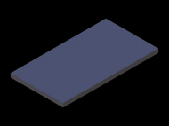 Silicone Profile P605504 - type format Rectangle - regular shape