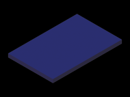 Silicone Profile P606505 - type format Rectangle - regular shape