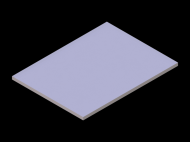 Silicone Profile P607503 - type format Rectangle - regular shape