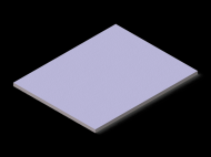 Silicone Profile P608003 - type format Rectangle - regular shape
