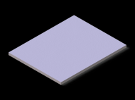 Silicone Profile P608003.5 - type format Rectangle - regular shape