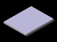 Silicone Profile P608005 - type format Rectangle - regular shape