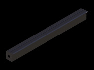 Silicone Profile P642C - type format Lipped - irregular shape