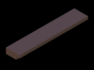 Silicone Profile P64Q - type format Lipped - irregular shape