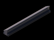 Silicone Profile P738B - type format Lipped - irregular shape