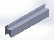 Silicone Profile P744 - type format Lipped - irregular shape