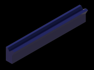 Silicone Profile P746F - type format Horns - irregular shape