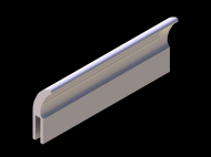 Silicone Profile P822B - type format h - irregular shape
