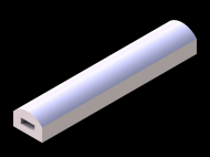 Silicone Profile P822F - type format D - irregular shape