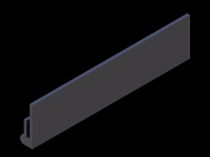 Silicone Profile P822M - type format U - irregular shape