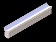 Silicone Profile P842F - type format Horns - irregular shape