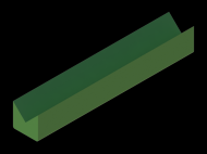 Silicone Profile P914AU - type format Horns - irregular shape