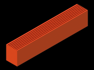 Silicone Profile P914Q - type format Rectangle - regular shape