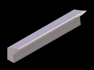 Silicone Profile P914ROM - type format Lipped - irregular shape