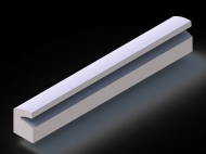 Silicone Profile P91980H - type format Lipped - irregular shape