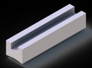 Silicone Profile P92433J - type format U - irregular shape