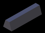 Silicone Profile P924H - type format Trapezium - irregular shape