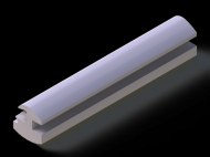 Silicone Profile P93607A - type format Lamp - irregular shape