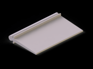 Silicone Profile P93607B - type format solid b/p shape - irregular shape