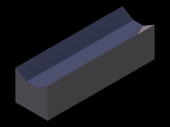 Silicone Profile P945CE - type format Horns - irregular shape